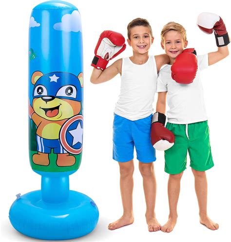 Leohome Inflatable Punching Boxing Bag With Stand For Kids 492in