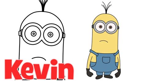How to draw Minions from Despicable Me 2 Kevin step by ... These pictures of this page are about:easy minion drawing steps.