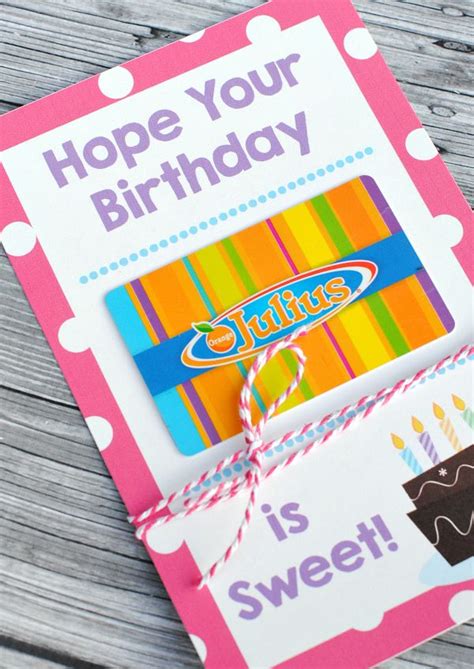 Free Printable Birthday Cards That Hold T Cards Crazy Little