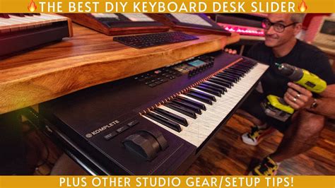 The Best Cheap Diy Midi Keyboard Desk Slider And Other Studio Setup