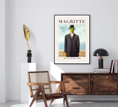 Rene Magritte Print Rene Magritte Poster The Son Of Man Etsy Canada