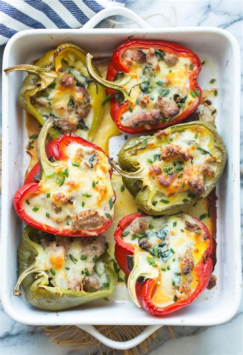 15 Easy Low Carb Stuffed Pepper Recipes Keto Paleo Options The