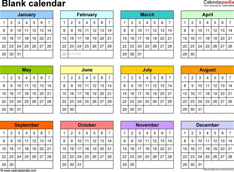 Free Printable Calendar Microsoft Word | Calendar Printables Free Templates