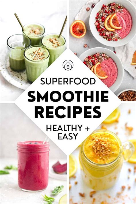 Best Healthy Smoothie Recipe Superfood Smoothie Recipe Superfood
