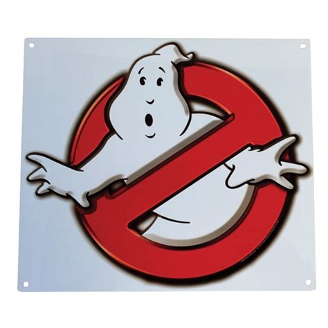 Ghostbusters No Ghost Logo Metal Sign Shop