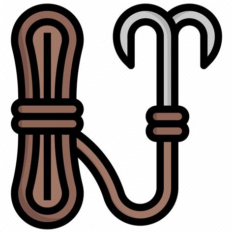 Grappling Hook Cultures Sports And Competition Boarding Icon