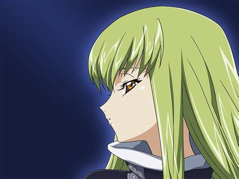 Hd Wallpaper Code Geass Long Hair Green Hair Yellow Eyes Cc Simple