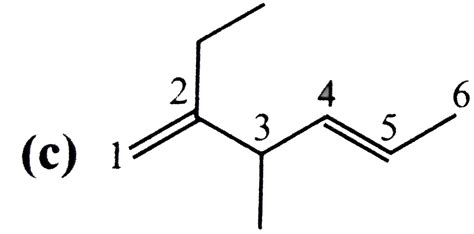 The Correct Structure Of `2 `ethyl ` 3 `methylhex` 14 `diene