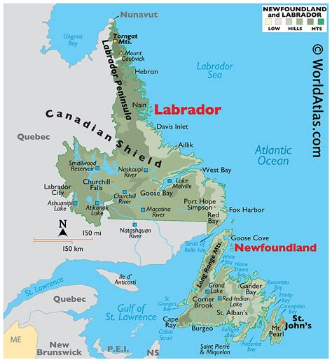 Newfoundland And Labrador Maps And Facts World Atlas