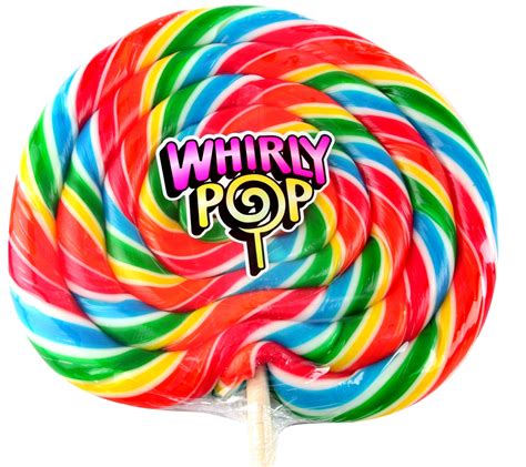 Giant 3lb Rainbow Whirly Pop 25 Inches Lollipops And Suckers Bulk