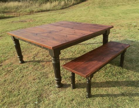 Hand Made Square Farmhouse Dining Room Table By Boardman Co Woodworks