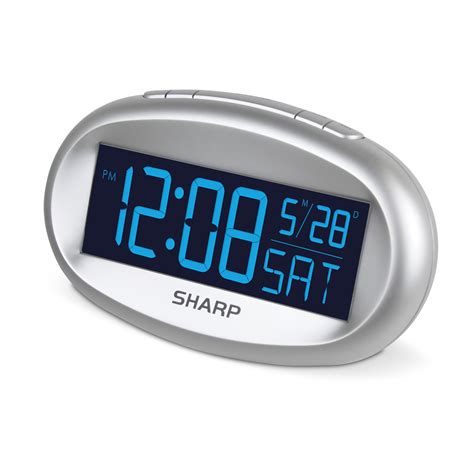 Sharp Sharp 12 Blue Automatic Time Set Alarm Clock With Calendar Tvs