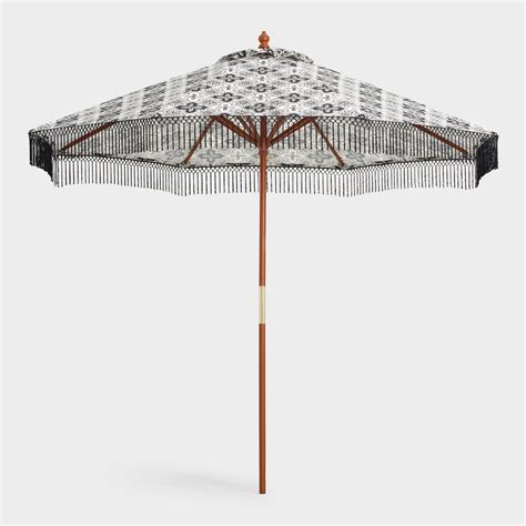 Maybe you would like to learn more about one of these? Black and White Seaside Tile 9 Ft Umbrella Canopy (With ...