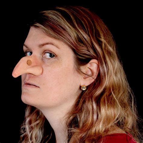 female witch nose prosthetic hyper realistic silicone rubber appliance