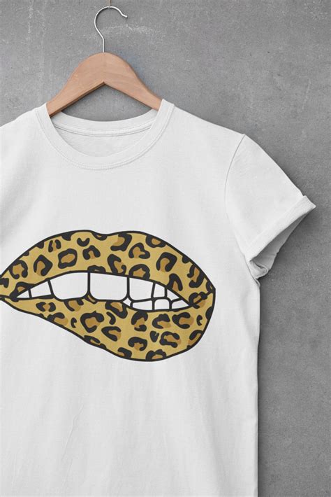 Cheetah Lips Svg Leopard Lips Svg Biting Lips Svg Lips Etsy