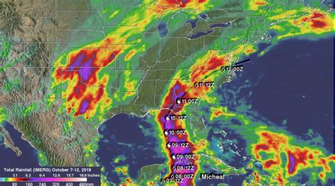 A Satellite View Of Hurricane Michaels Power Outages