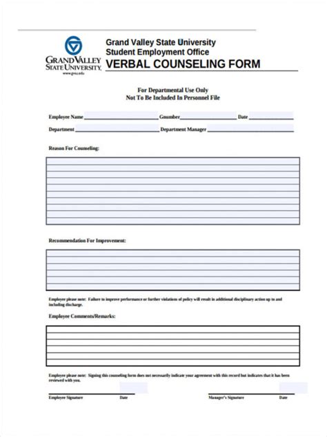 Free Counseling Forms Templates Printable Word Searches