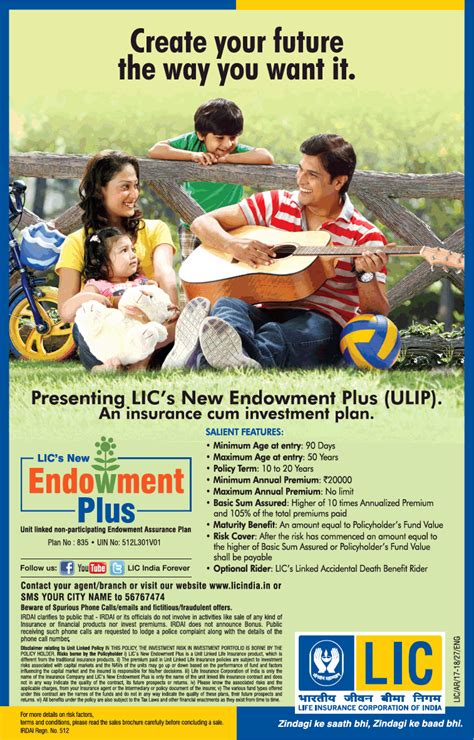 Aug 04, 2021 · thus, the investment can be a better option. Lic New Endowment Plus An Insurance Cum Investment Plan Ad ...
