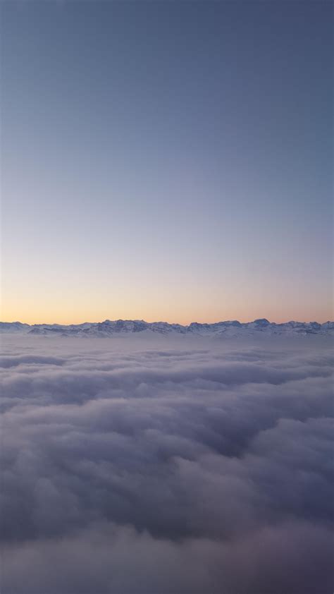 The Swiss Alps Peaking Through The Clouds Switzerland Oc 5312x2988