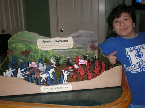 When the militia of south carolina attacked fort sumter and the states declared succession because of the insurrection, the civil war began (griffin, pp8,11/. My son's diorama of the Revolutionary War. | Revolutionary ...