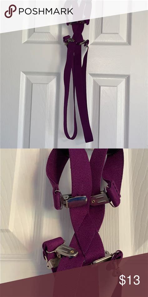 Suspenders Purple Purple Suspenders Suspenders Fashion