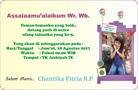 Contoh Kartu Ucapan Aqiqah #UNIK Pada Berkat (Kotak Nasi ...