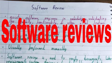 Software Reviews In Software Engineeringwhat Is Software Review