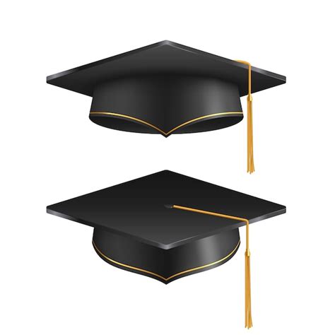 Premium Vector Graduation Cap Isolated On White Background