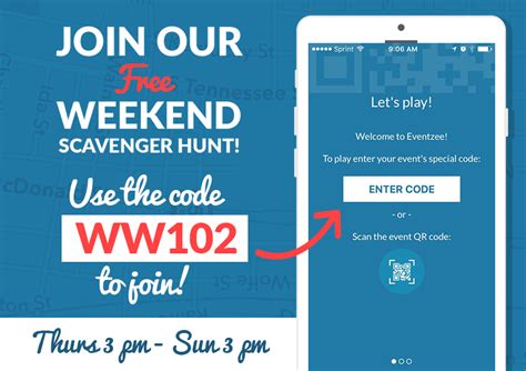 Scavify ® is the world's leading scavenger hunt app that makes it easy to turn any place, event or program into an interactive mobile adventure. Weekend Warriors: Week 102 Public Photo Hunt Clues ...