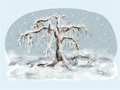 Snowy Tree Snowy Trees Original Art Art
