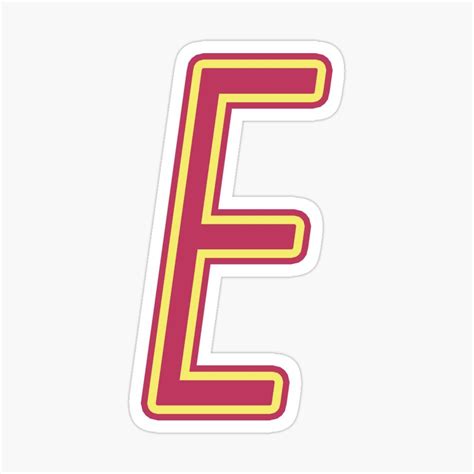 Letter E Initial Sticker By Catieebee Initials Sticker Letter E