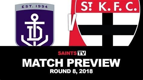 Vær den første til at skrive et tip på dansk på denne kamp. Round 8 AFL: Fremantle vs St Kilda Preview | SAINTS TV ...