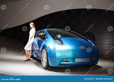 Blue Concept Car From Toyota Motor Corporation Editorial Stock Image