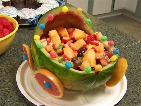 Baby Carriage Fruit Bowl Fruit Food Perfect Party