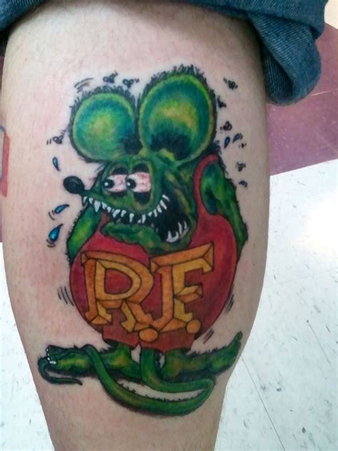 42 Amazing Rat Fink Tattoo Sleeve Image Ideas