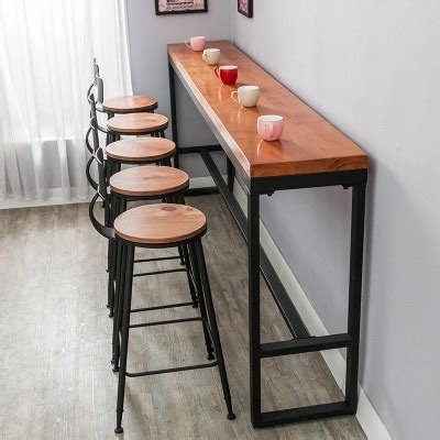 Pub tables create a great atmosphere in your bar, but these sports themed pub tables are even more spirited with their bold team logos. Retro Leisure Cafes Against The Wall Bar Table Home High ...