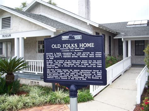 The old folks home is located in sunga ara, penang and it is surrounded by quiet neighborhood. File:Seminole County Old Folks Home marker2.jpg