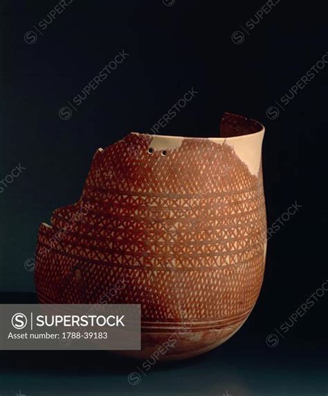 Prehistory Iraq Halaf Culture Painted Ceramic Pot Late 5th