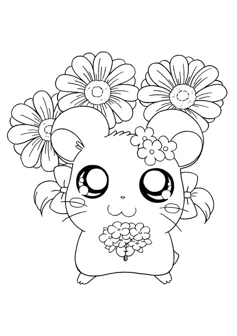 Dessins Gratuits à Colorier Coloriage Hamtaro à Imprimer