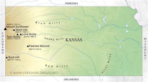 Kansas State Lakes Map My Maps