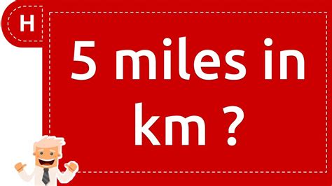 5 miles in km - YouTube