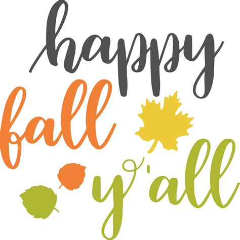 Happy Fall Y All 11155643 Png Free Png Images Pngstrom