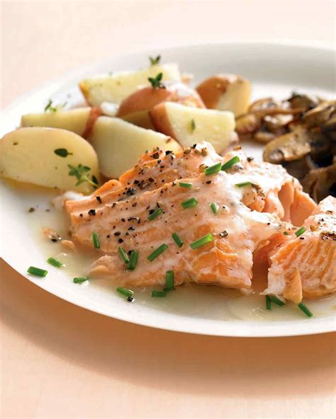 Roasted Salmon With White Wine Sauce Recipe Fish