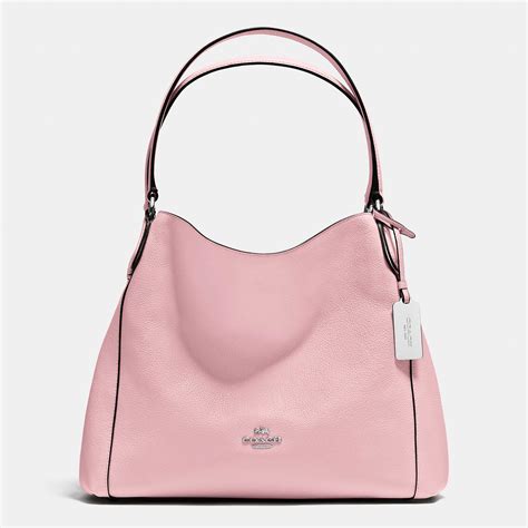 Lyst Coach Edie Shoulder Bag 31 In Refined Pebble Leather In Pink
