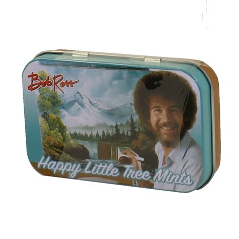 Bob Ross Happy Little Tree Mints With Collectible Tin 15 Ounces