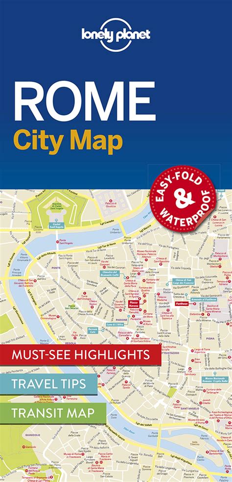 Lonely Planet Rome City Map By Lonely Planet Coil Bound 9781786577801