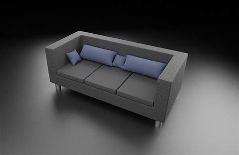Sofa Made In Blender 3d Free 3d Model Cgtrader