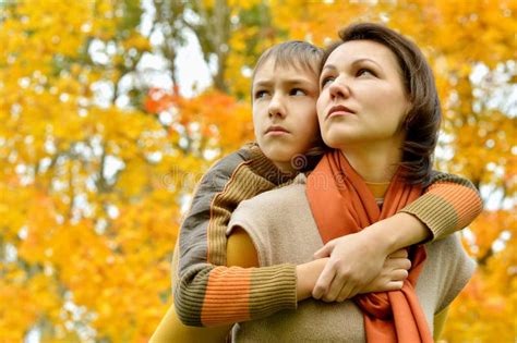 Sad Mother With A Son Stock Photo Image Of Friend Portrait 52331336