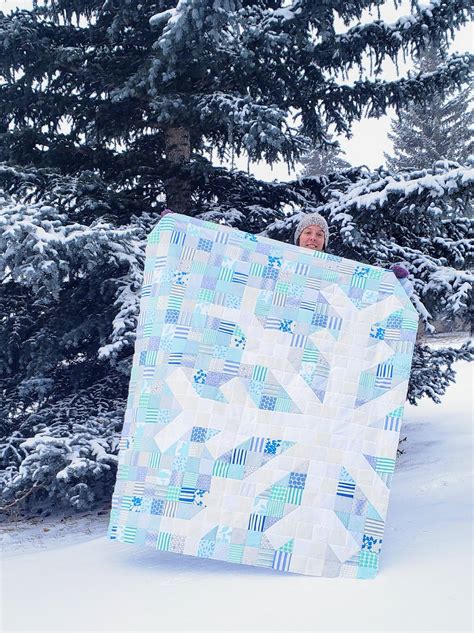 Snowflake Quilt Top — Cheryl Arkison Modern Quilt Patterns Quilt Block
