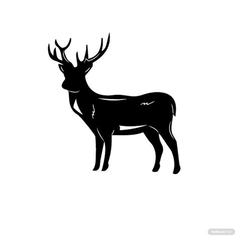 Buck Deer Vector In Illustrator Svg  Eps Png Download